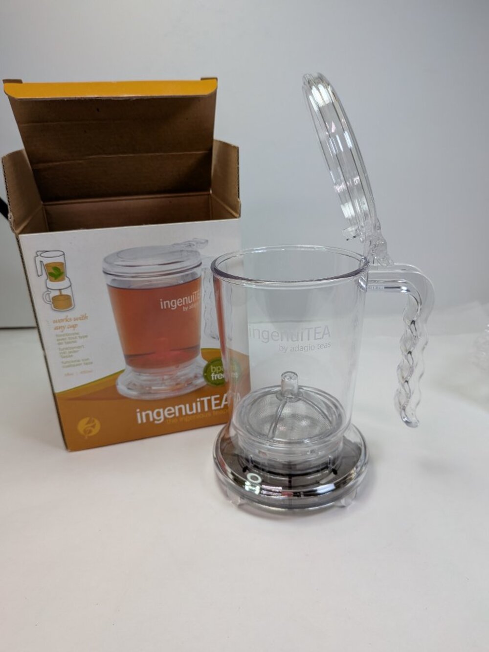 Adagio Teas ingenuiTEA Bottom Dispensing Teapot 16 oz BPA Free NIB